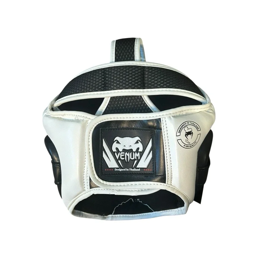 Venum Kid's Challenger Training Headgear - Black/White. S/M - Picture 2 of 6